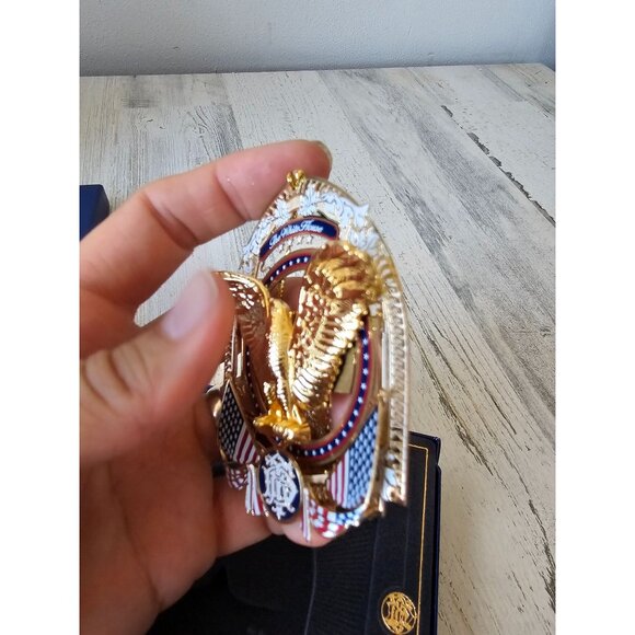 White House Franklin Roosevelt 2017 ornament eagle president Americana gold Maxi - Picture 4 of 10